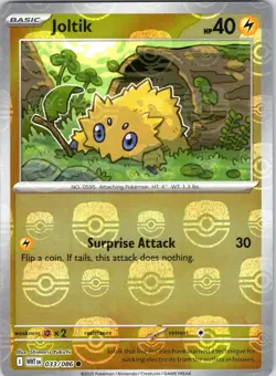 Joltik (Master Ball Pattern) 033/086 Common White Flare Pokemon Holo Near Mint - Image 1