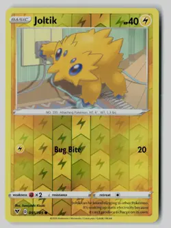 Joltik 055/185 Common Vivid Voltage Pokemon Reverse Holo NM - Image 1