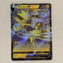 Pokemon Chilling Reign - Zeraora V - 053/198 - Full Art - M/NM - Image 1