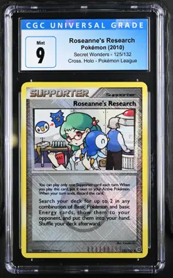 Pokemon Roseanne's Research Secret Wonders 125/132 Cross Holo League CGC 9 - Image 1