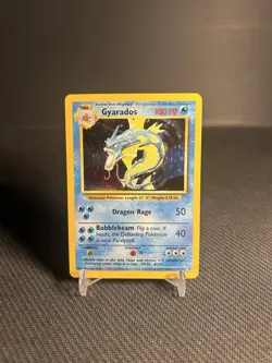 Pokemon TCG Gyarados 6/102 Base Set Holo MP - Image 1