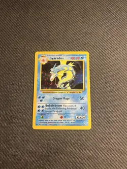 Pokemon TCG Gyarados 6/102 Base Set Holo MP - Image 3
