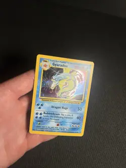 Pokemon TCG Gyarados 6/102 Base Set Holo MP - Image 5
