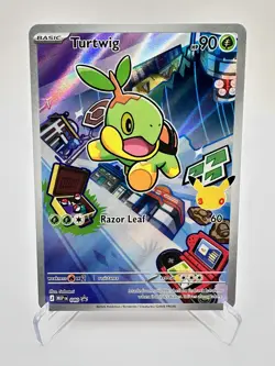 Turtwig 040 Black Star PROMO Mega Evolution Promo Holo Pokemon Near Mint - Image 1