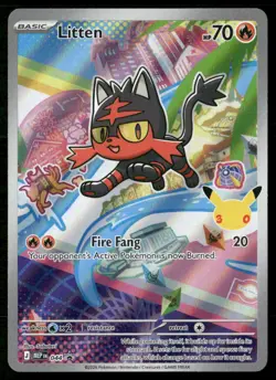 Litten 044 Holo Promo ME: Mega Evolution Promo Pokemon Near Mint - Image 1