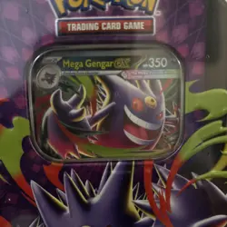 POKEMON TCG MEGA MOONLIT TIN MEGA GENGAR EX LOT OF 4 New Factory Sealed - Image 2