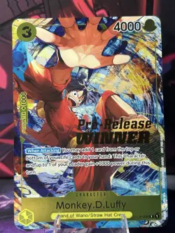 Bandai One Piece Monkey D. Luffy P-036 Promo Winner Foil 4000 3 - Image 1