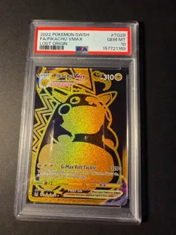 2022 Pokemon SWSH Lost Origin Pikachu VMAX Secret TG29/TG30 PSA 10 GEM MINT!! - Image 1