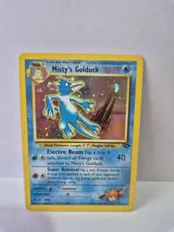 Pokemon TCG Misty's Golduck Gym Challenge Holo Rare Card 12/132 Near Mint - Image 1