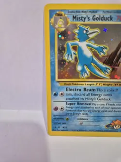 Pokemon TCG Misty's Golduck Gym Challenge Holo Rare Card 12/132 Near Mint - Image 5