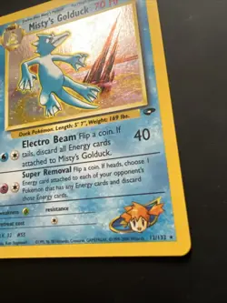 Pokemon TCG Misty's Golduck Gym Challenge Holo Rare Card 12/132 - Image 2
