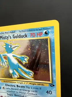 Pokemon TCG Misty's Golduck Gym Challenge Holo Rare Card 12/132 - Image 3