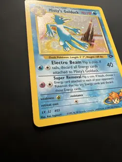 Pokemon TCG Misty's Golduck Gym Challenge Holo Rare Card 12/132 - Image 5