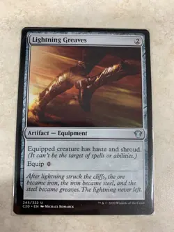 Lightning Greaves - MTG Magic Card - Commander 2020 C20 - NM - Image 1