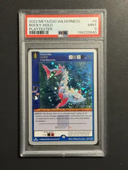 Metazoo Rocky Playtester Full Holo 8/165 Wilderness Card PSA 9 MINT - Image 1