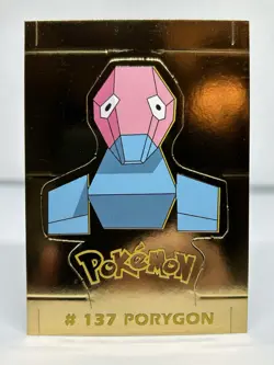 PORYGON - GOLD - NAVARRETE KANTO BUILDABLE CARD 2000 - POKEMON - Image 1