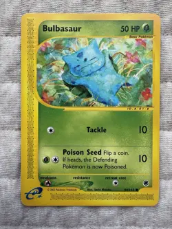 Pokemon TCG Bulbasaur Expedition Base Set, Card 94/165, Regular Common NM - Image 1