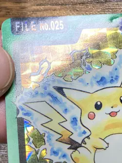 Pokemon Carddass Card Pikachu File No.25 Bandai Pocket Monsters 1997 Japan - Image 5