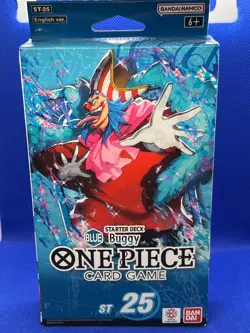 SEALED One Piece Starter Deck 25: BLUE Buggy 51 Cards + OP11 Pack - Image 1