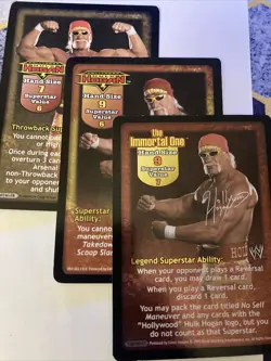 Hulk Hogan Raw Deal Wwe Tcg Face Card Lot 3x - Image 1