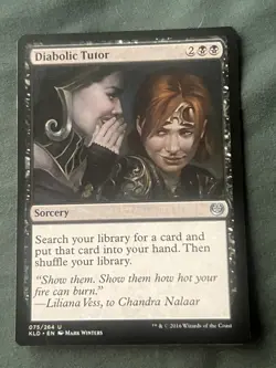 1x Diabolic Tutor NM Kaladesh (KLD) MTG Magic the Gathering - Image 1