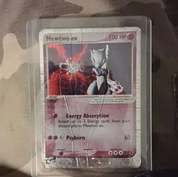 Pokemon TCG EX Ruby & Sapphire Mewtwo ex 101/109 Holo 100 HP Basic EN 2003 - Image 1