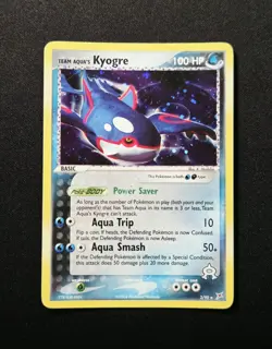 Team Aqua's Kyogre 3/95 Holo Rare EX Team Aqua Vs Team Magmar 2004 HP - Image 1