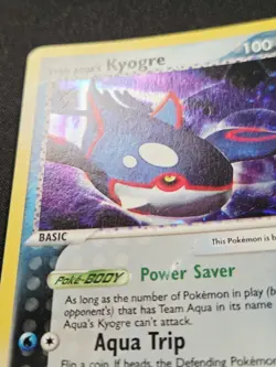 Team Aqua's Kyogre 3/95 Holo Rare EX Team Aqua Vs Team Magmar 2004 HP - Image 3