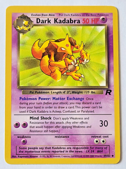 Pokemon TCG: Dark Kadabra Team Rocket #39/82 Near Mint (NM) - Image 1