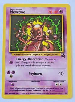 Pokemon TCG: Mewtwo WoTC Black Star Promo #14 MP - Image 1