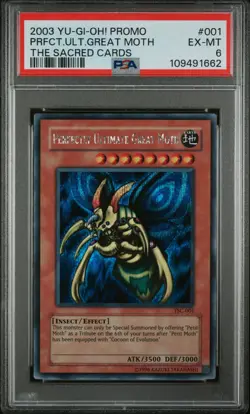 2003 YU-GI-OH! PROMO TSC-001 PERFECTLY ULTIMATE GREAT MOTH-PSA 6 EX-MINT - Image 1