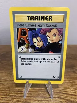 Here Comes Team Rocket! (15) Unlimited Rare Team Rocket 15/82 MP Vintage Pokemon - Image 1