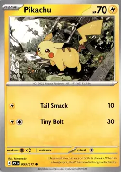 Pikachu 055/217 ME: Ascended Heroes Pokemon Card TCG - Image 1