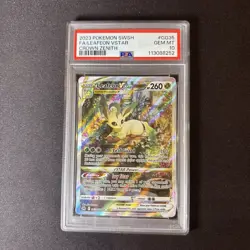 Pokemon 2023 Leafeon VSTAR GG35/GG70 Full Art Crown Zenith PSA 10 GEM MINT - Image 1