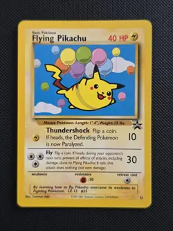 Pokemon TCG - Vintage - Flying Pikachu Black Star Promo 25 - WOTC - Image 1