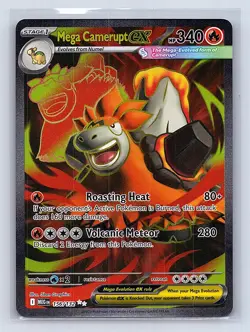 Mega Camerupt ex 156/132 Ultra Rare Mega Evolution Pokemon Near Mint - Image 1