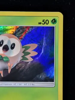 Pokemon TCG Rowlet Holo SM01 - Black Star Promo - Near Mint - Standard Size - Image 3