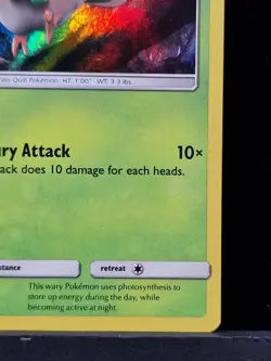Pokemon TCG Rowlet Holo SM01 - Black Star Promo - Near Mint - Standard Size - Image 5