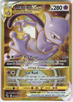 Mewtwo VSTAR 086/078 Secret Rare Pokemon GO Pokemon NM - Image 2