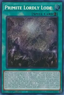 Yugioh! Primite Lordly Lode - ROTA-EN058 - Secret Rare - 1st Edition Near Mint, - Image 1