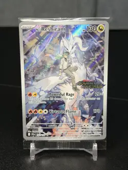 N’s Reshiram 167/159 Stamped Enhanced Sealed Promo Journey Together Pokemon NM - Image 1