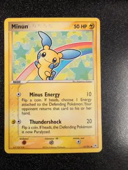 Pokemon Minun Hidden Legends Regular Common 67/101 50 HP English TCG - Image 1