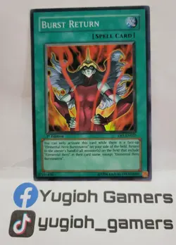 YUGIOH BURST RETURN DP1-EN022 1 ST EDITION SUPER LIGHT PLAYED - Image 1