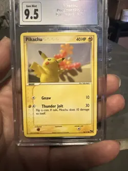 Pikachu 16/17 /POP Series 2 - CGC GEM MINT 10 TCG Vintage 2005 Yuka Mori Art - Image 3
