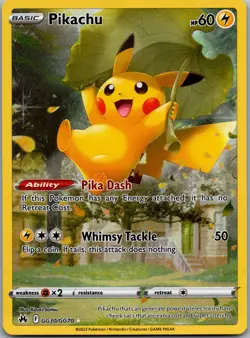 Pikachu GG30/GG70 Holo Crown Zenith Galarian Gallery Pokemon NM - Image 1