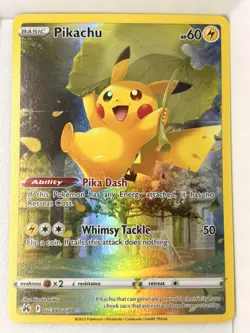 Pokemon TCG Pikachu Crown Zenith: Galarian Gallery Gg30/Gg70 Holo Holo Rare - Image 1