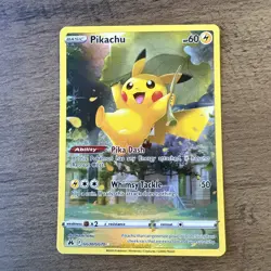 Pokemon Pikachu TCG Crown Zenith Holo Rare Card GG30/GG70 Galarian Gallery - Image 1