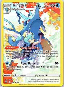 Kingdra TG03/TG30 Holo Astral Radiance Trainer Gallery Pokemon NM - Image 1