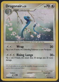 Dragonair 52/146 Legends Awakened 2008 Uncommon Moderately Played Pokemon Card - Image 1