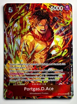 Portgas D Ace ST15-005 SR Promo Illustration Box Vol.5 One Piece English - Image 1
